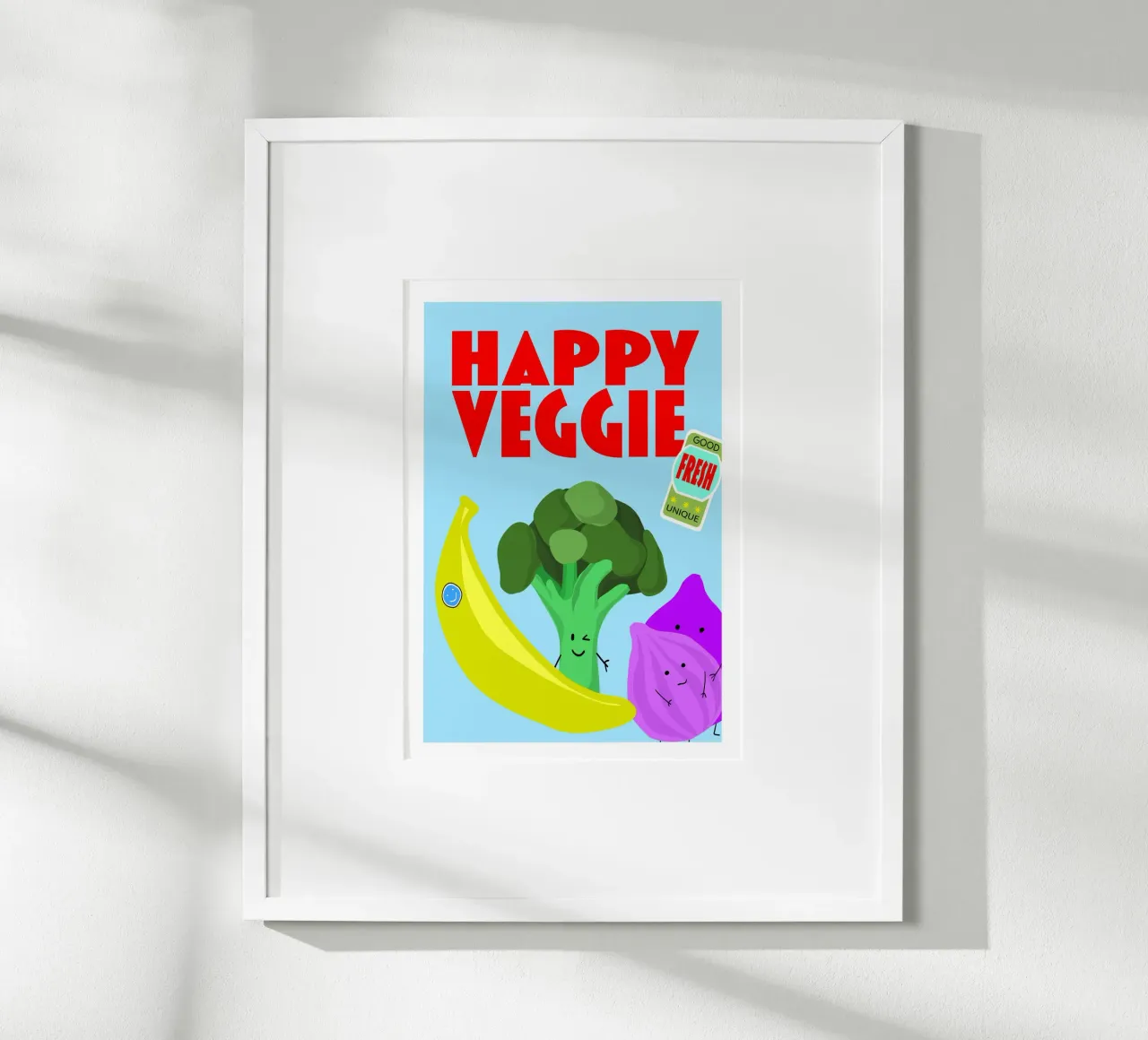 Happy veggie poster da Limo und Mo