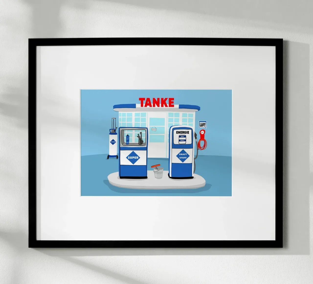 Tilly´sTanke Blau poster con telaio in plastica da Limo und Mo