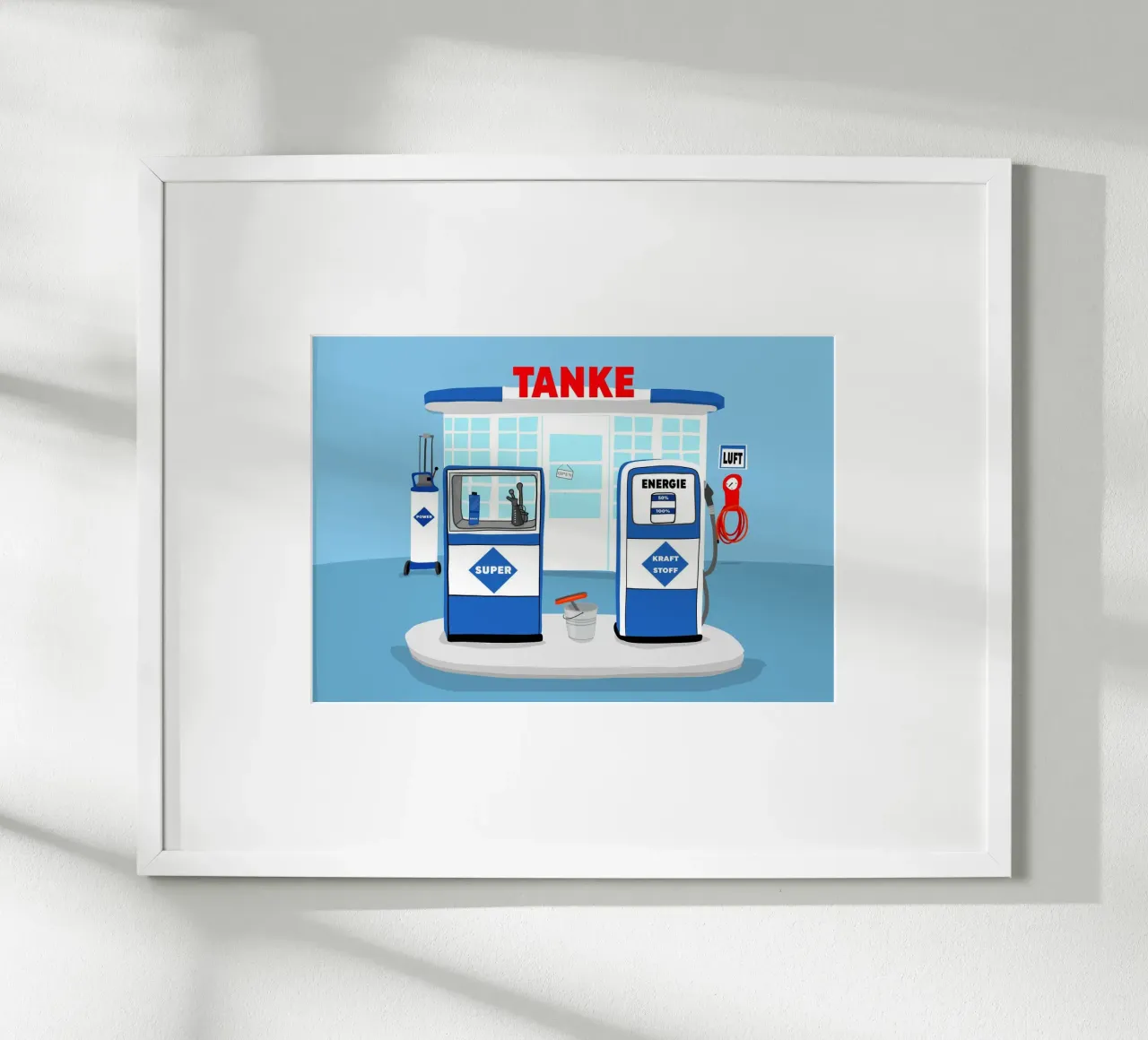 Tilly´sTanke Blau poster con telaio in plastica da Limo und Mo