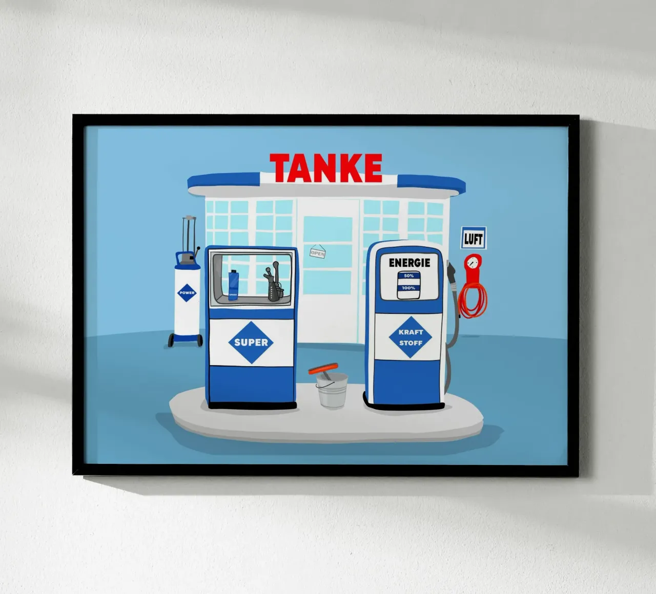 Tilly´sTanke Blau poster con telaio in plastica da Limo und Mo