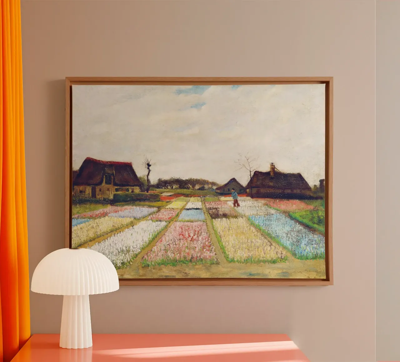 Vincent van Gogh - Aiuole in Olanda (1883) tela con Cornice a cassetta da Venus Art