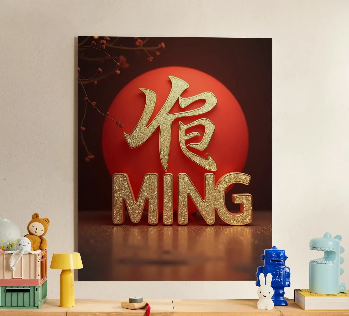 Name: Ming acrylic glass by CASTILO Namengalerie