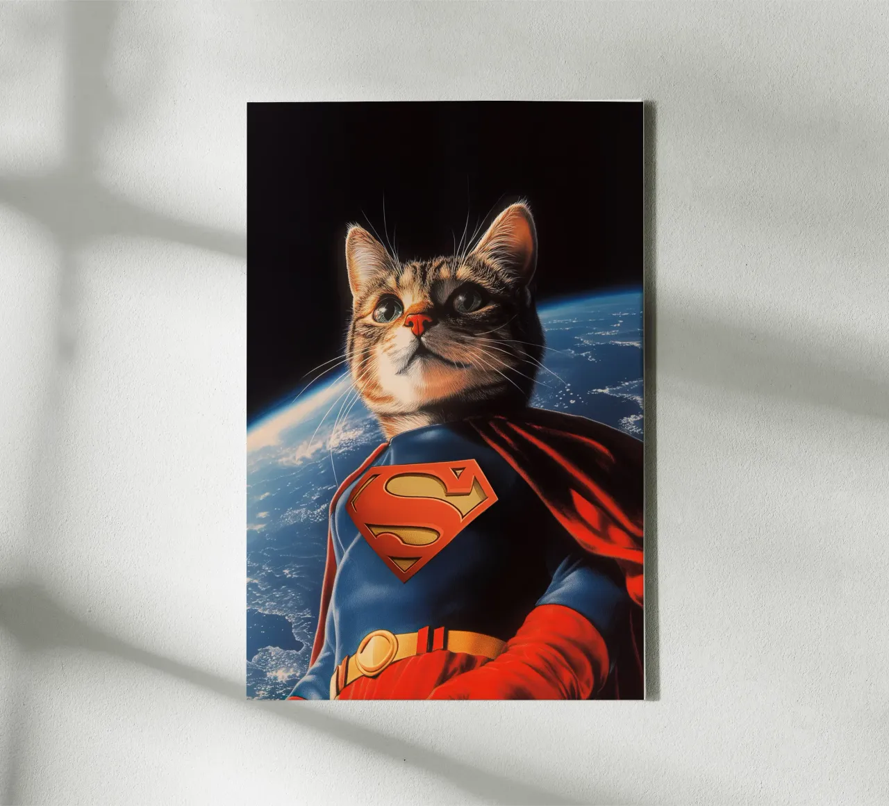 Supercat Nr. 01 tela con Cornice a cassetta da lazydaypaper
