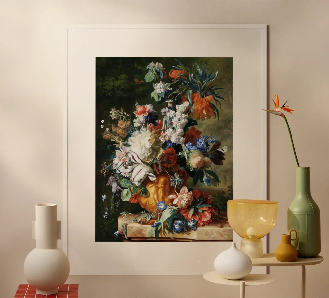 Bouquet of Flowers in an Urn poster da vintageshop