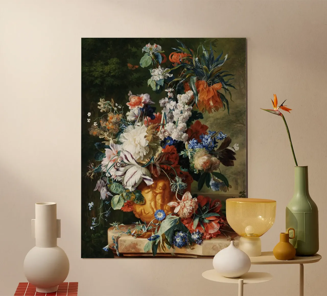Bouquet of Flowers in an Urn poster da vintageshop