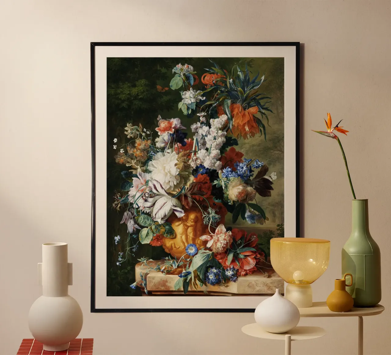 Bouquet of Flowers in an Urn poster da vintageshop