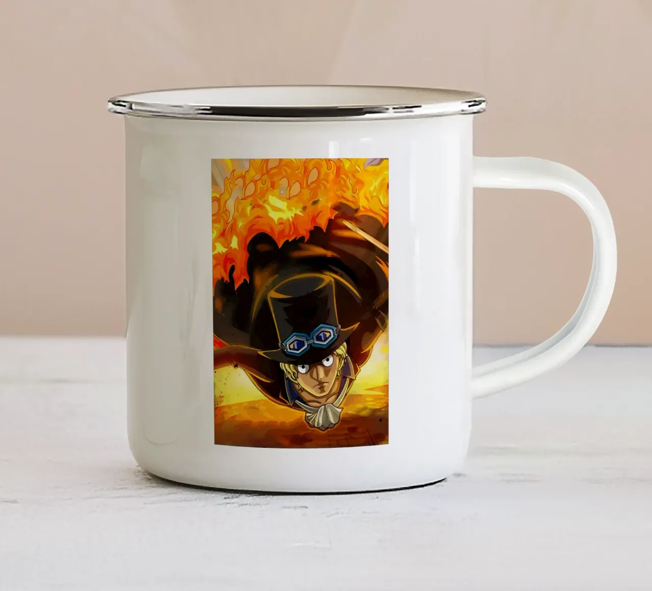 Sabo One Piece tazza in smalto da Dumery Art