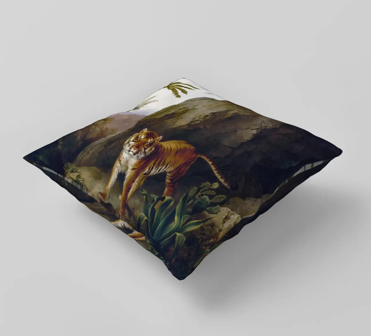 Tiger in a Cave cuscino da vintageshop