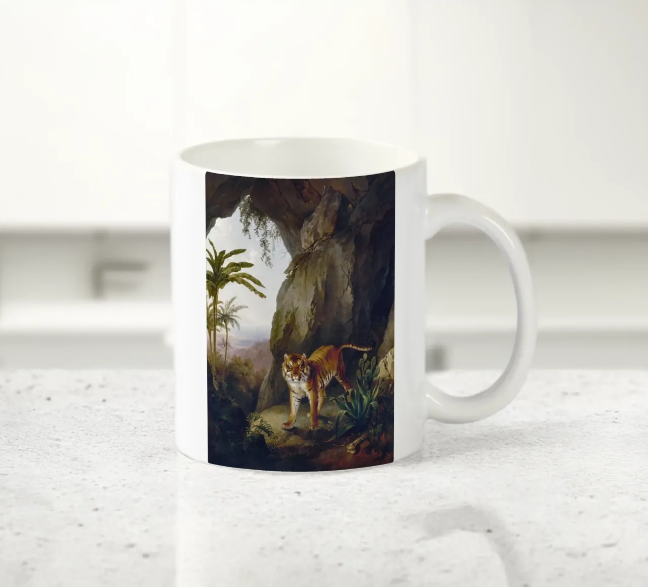 Tiger in a Cave tazza in ceramica da vintageshop