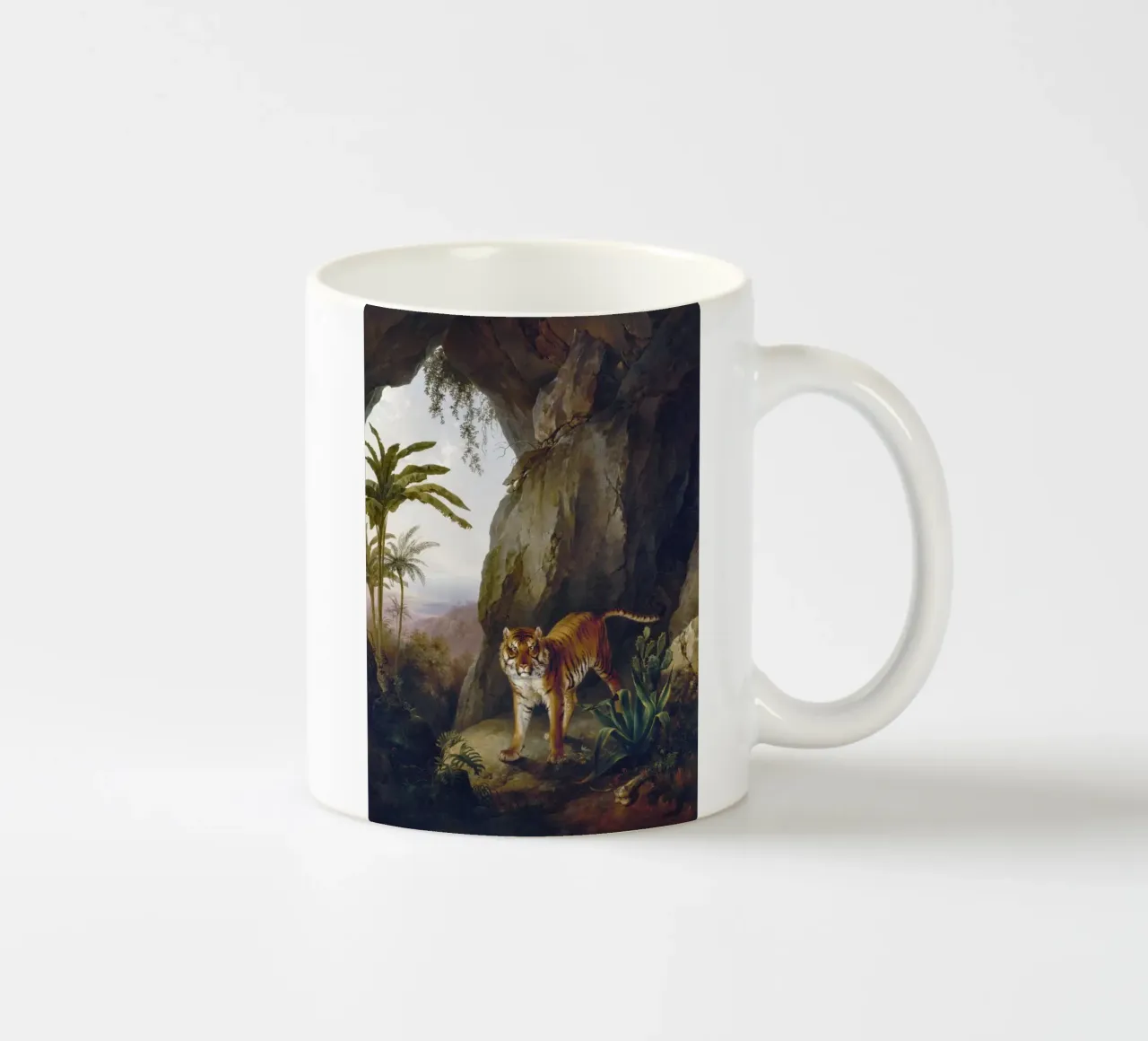 Tiger in a Cave tazza in ceramica da vintageshop