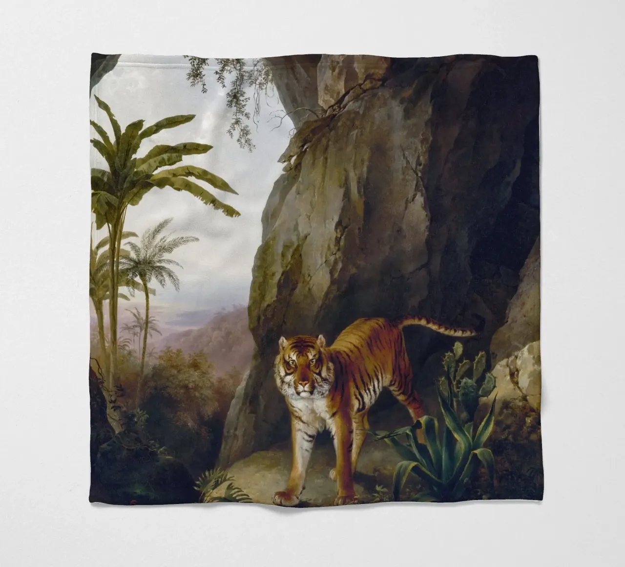 Tiger in a Cave coperta in pile da vintageshop