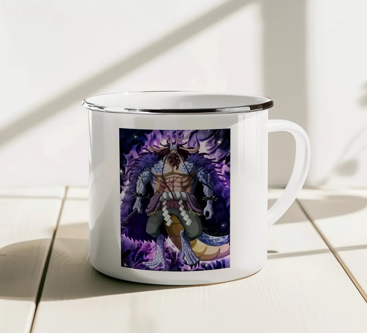 Kaido One Piece tazza in smalto da Dumery Art