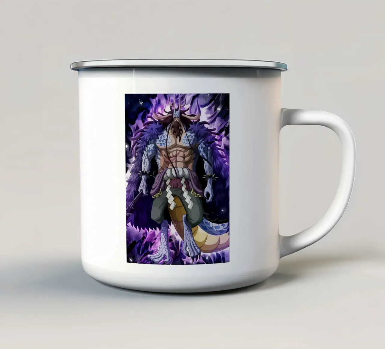 Kaido One Piece tazza in smalto da Dumery Art