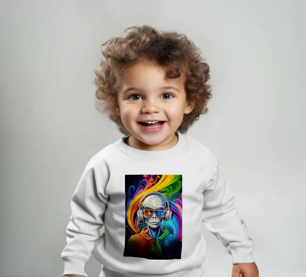 Vibrazioni cosmiche felpa neonato da aurapixo