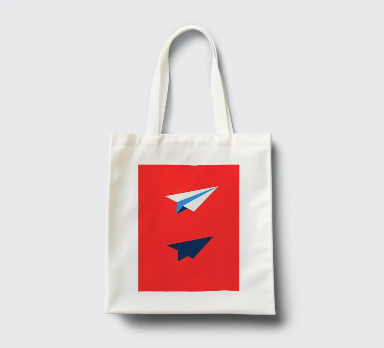 Paper Airplane with Shadow borsa in juta da ramosashop