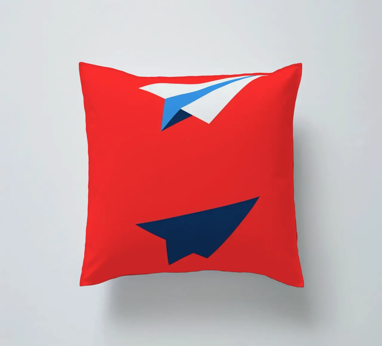 Paper Airplane with Shadow cuscino da ramosashop