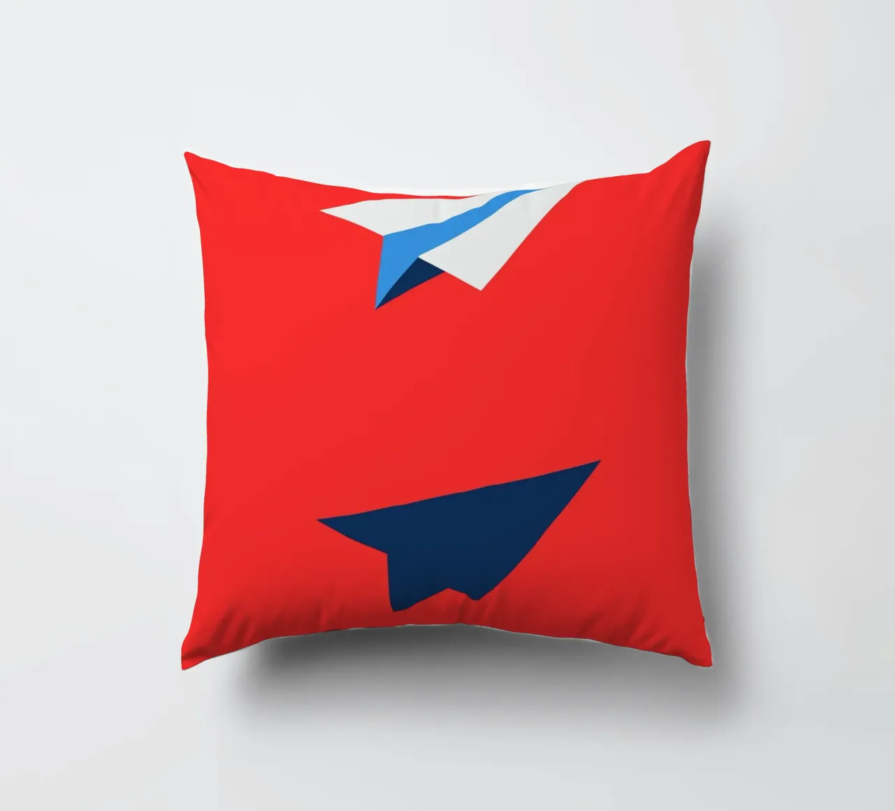 Paper Airplane with Shadow cuscino da ramosashop