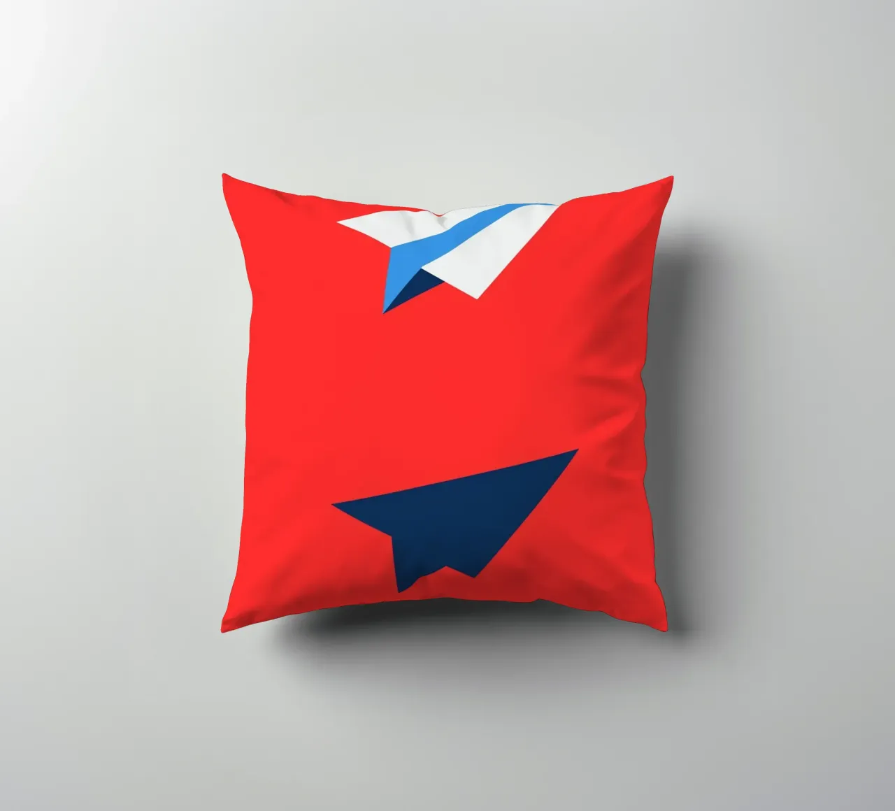 Paper Airplane with Shadow cuscino da ramosashop