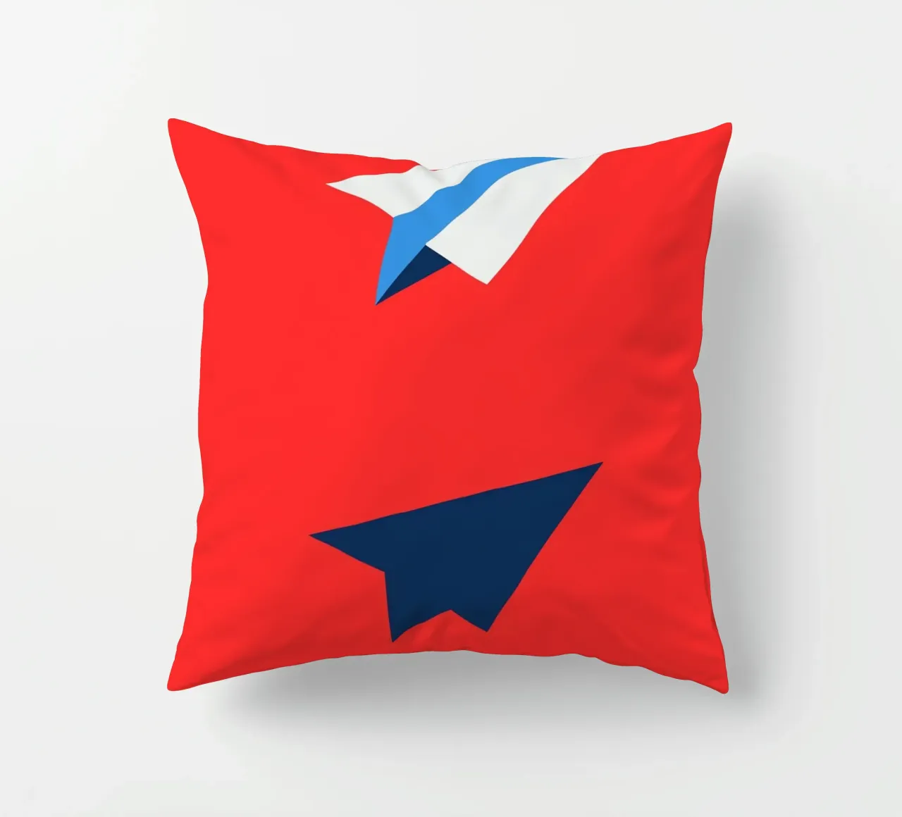 Paper Airplane with Shadow cuscino da ramosashop