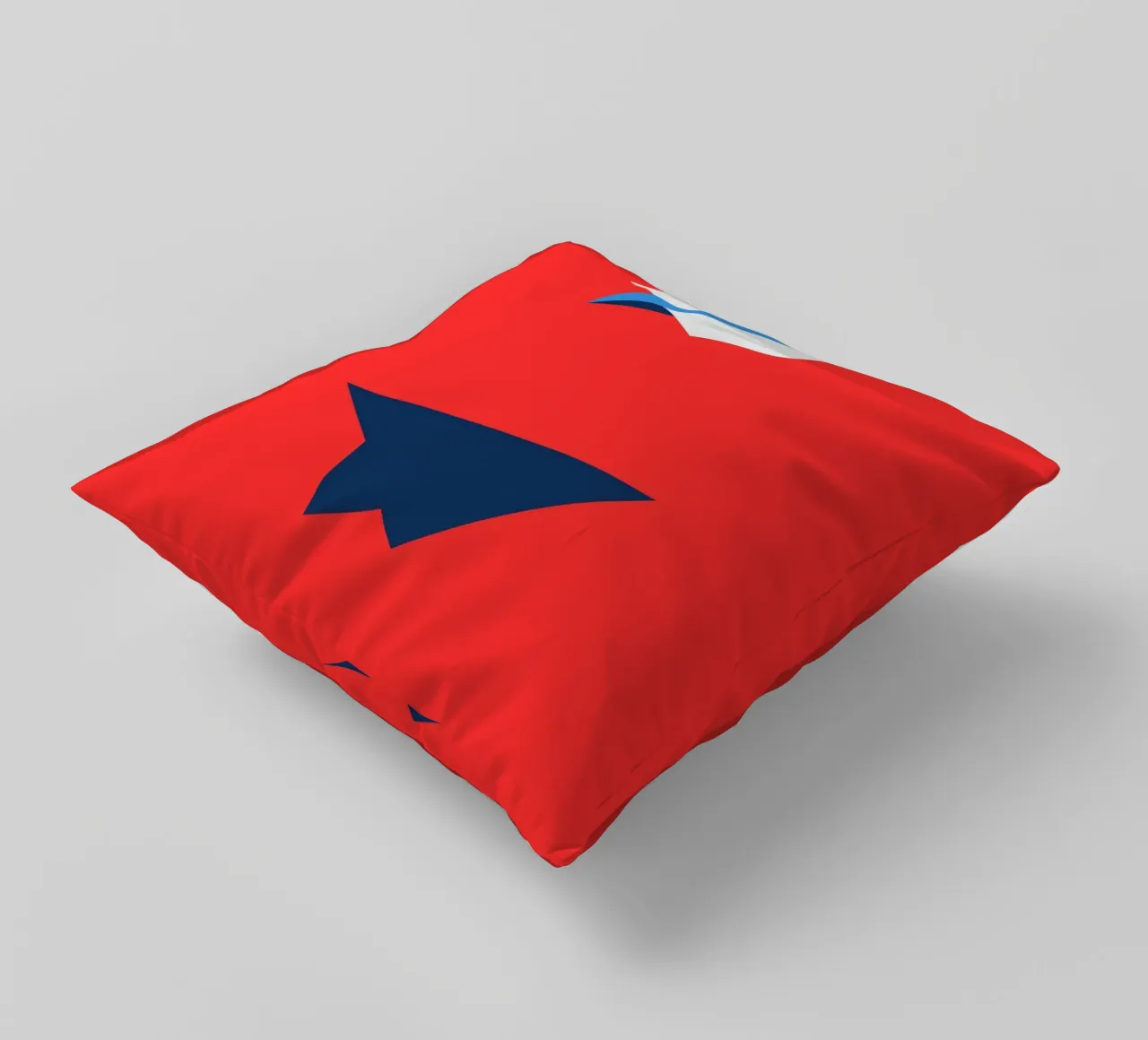 Paper Airplane with Shadow cuscino da ramosashop