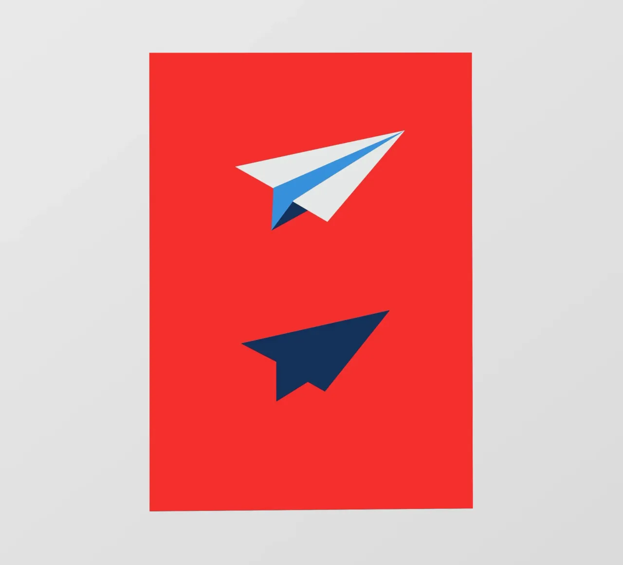 Paper Airplane with Shadow telo in pvc da ramosashop