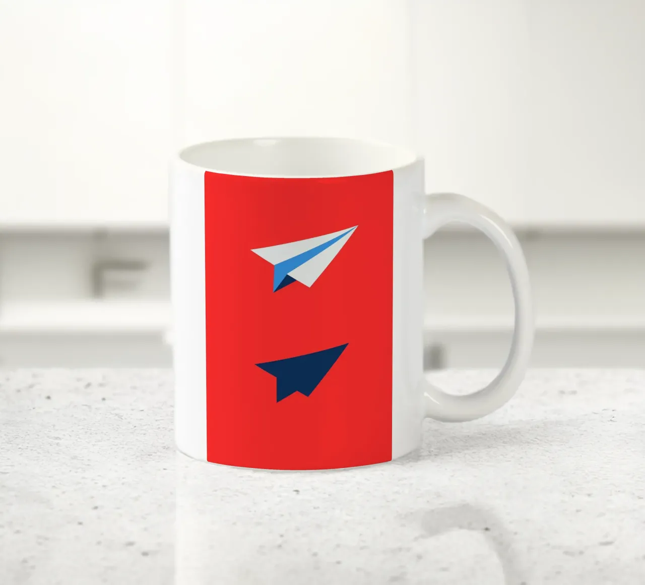 Paper Airplane with Shadow tazza in ceramica da ramosashop