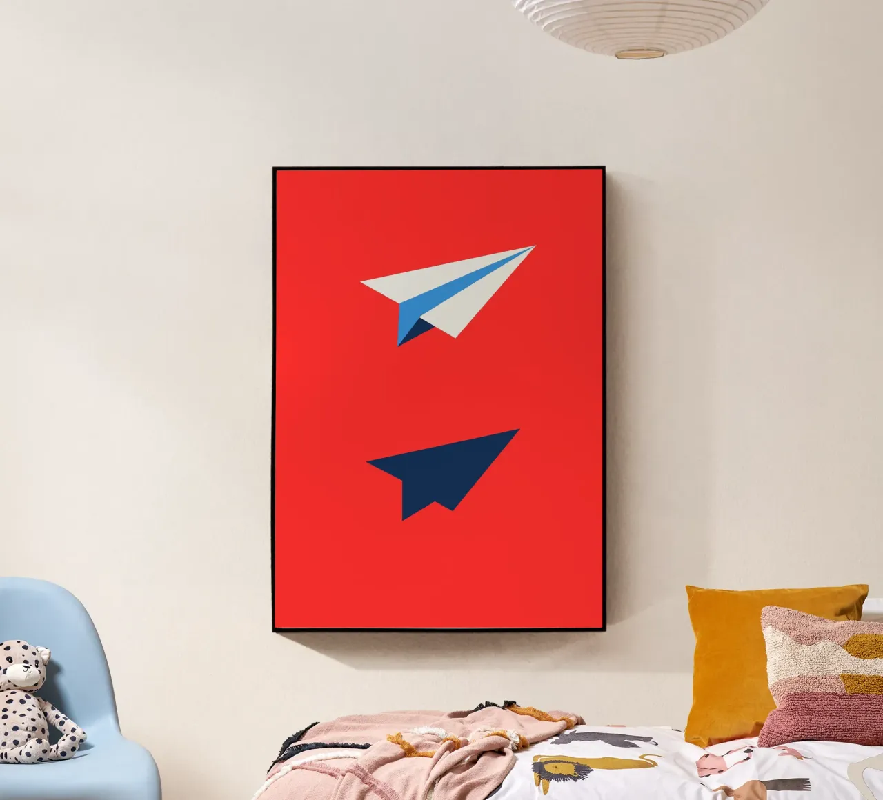 Paper Airplane with Shadow plexiglass da ramosashop