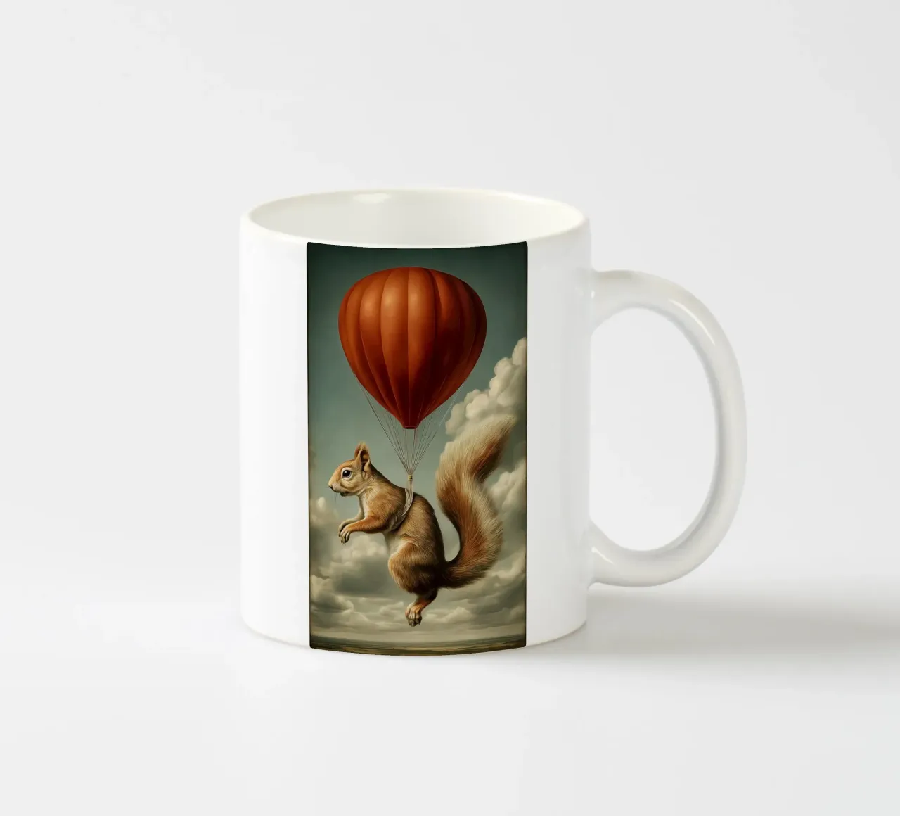Flüghörnchen tazza in ceramica da christephania