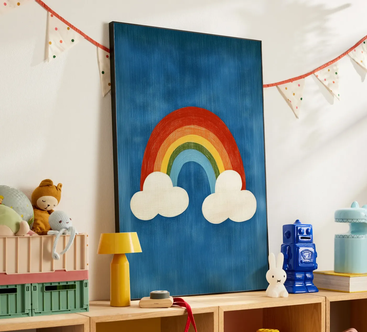 Rainbow forex plate by Curious Canvas