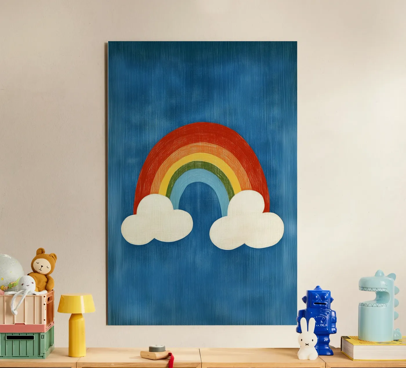 Rainbow forex plate by Curious Canvas