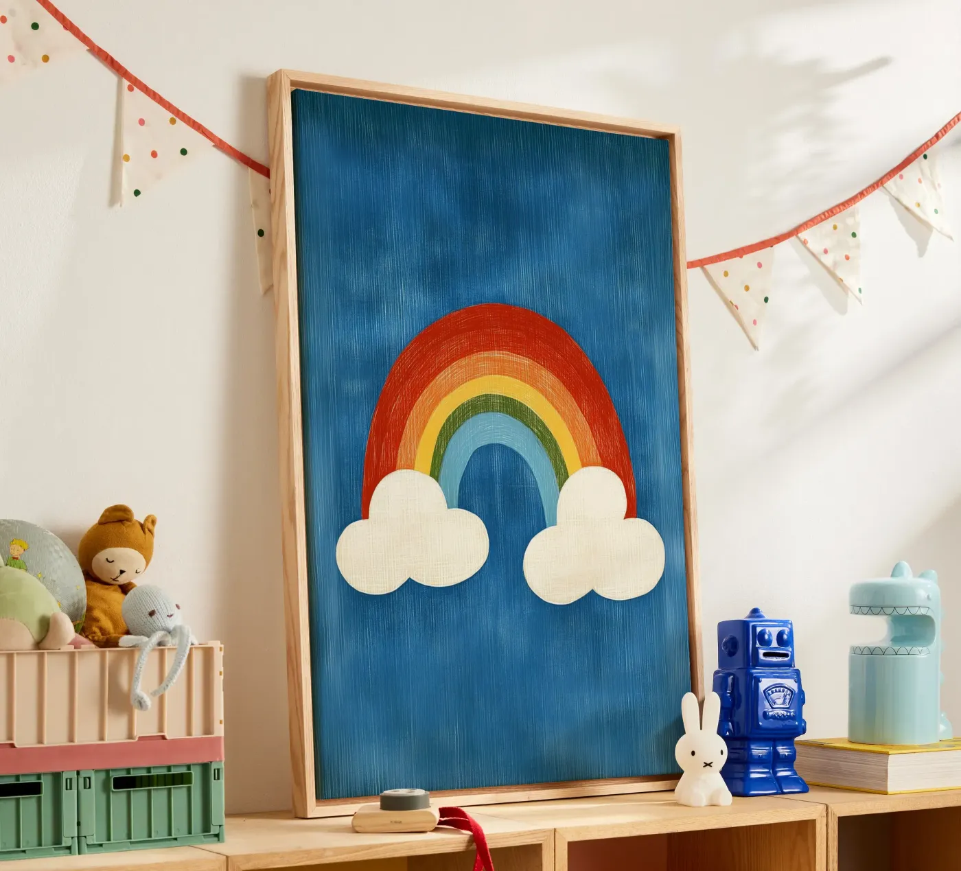 Rainbow canvas by Curious Canvas