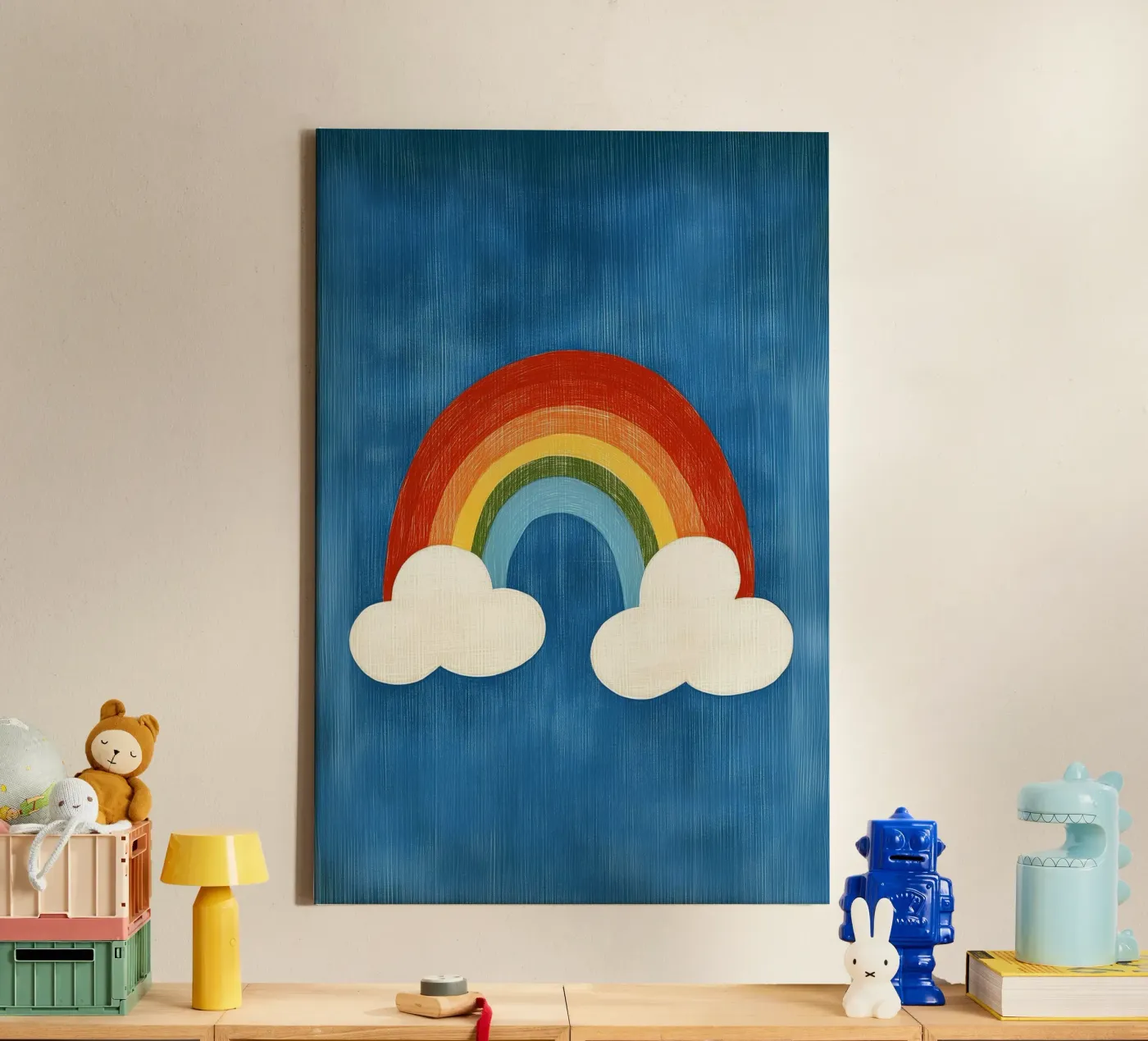 Rainbow canvas by Curious Canvas