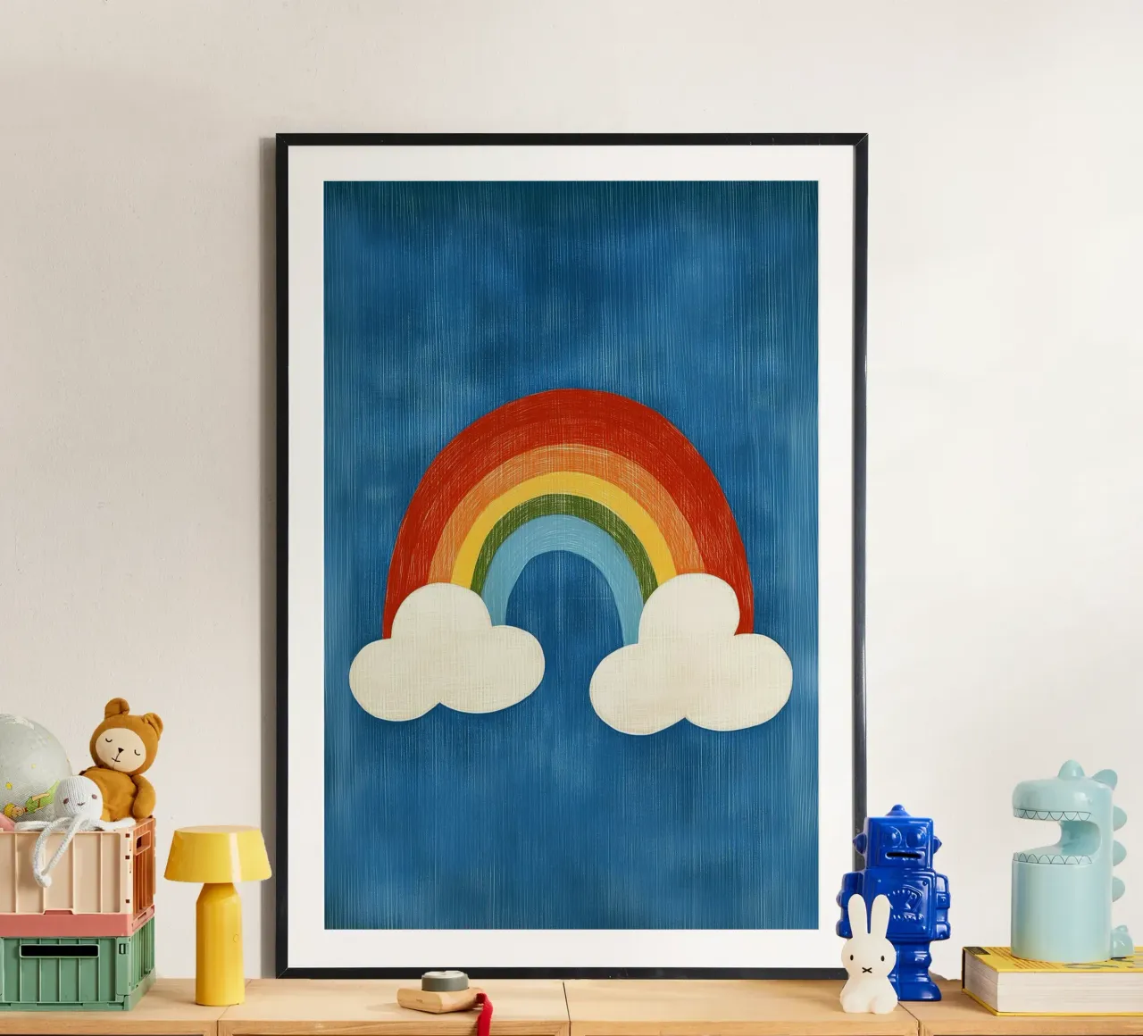 Rainbow poster by Curious Canvas