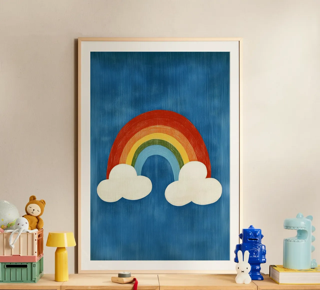 Rainbow poster by Curious Canvas