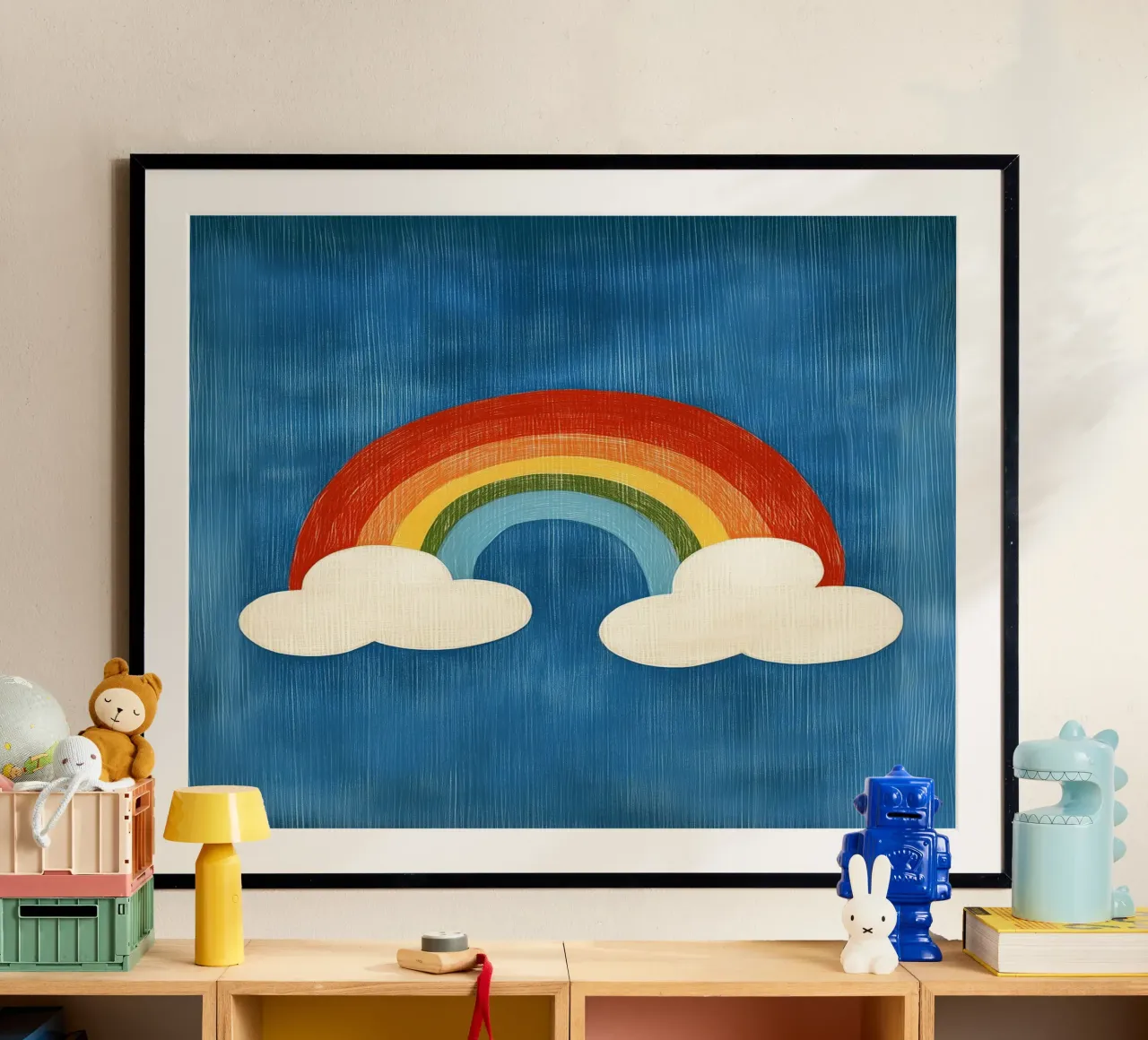 Rainbow poster by Curious Canvas