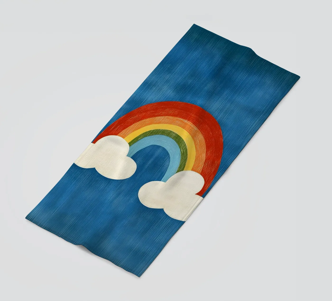 Regenbogen Strandtuch von Curious Canvas