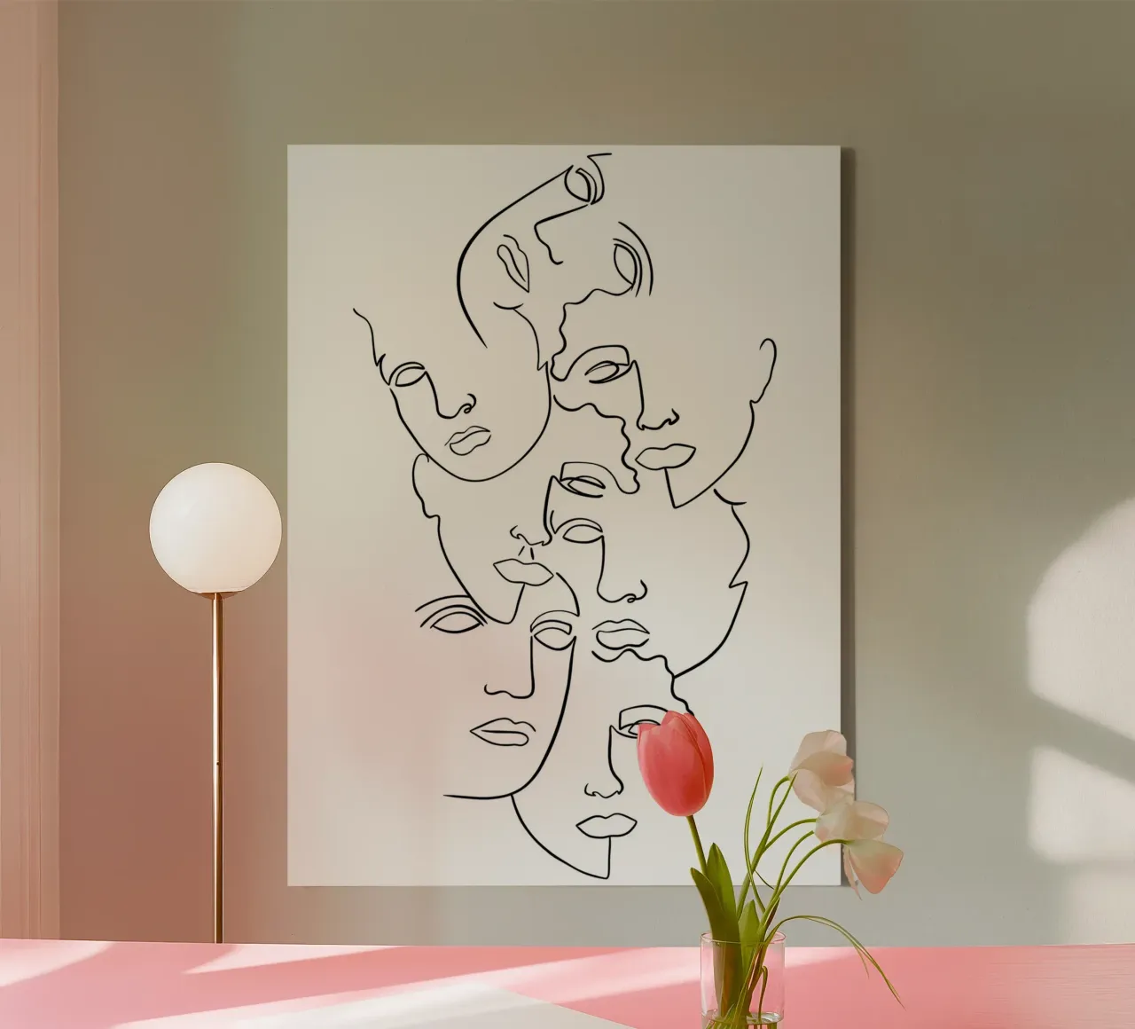Belonging by Shatha Dafai canvas with Floater frame by Linda Richardson