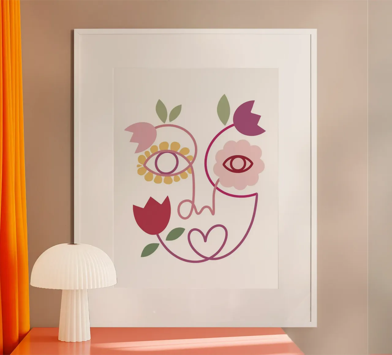 Bloom II di Shatha Dafai poster con telaio in alluminio da Linda Richardson