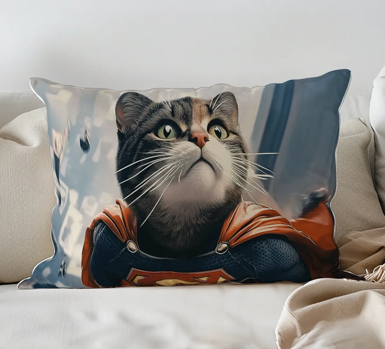 Supercat Nr. 02 cuscino da lazydaypaper