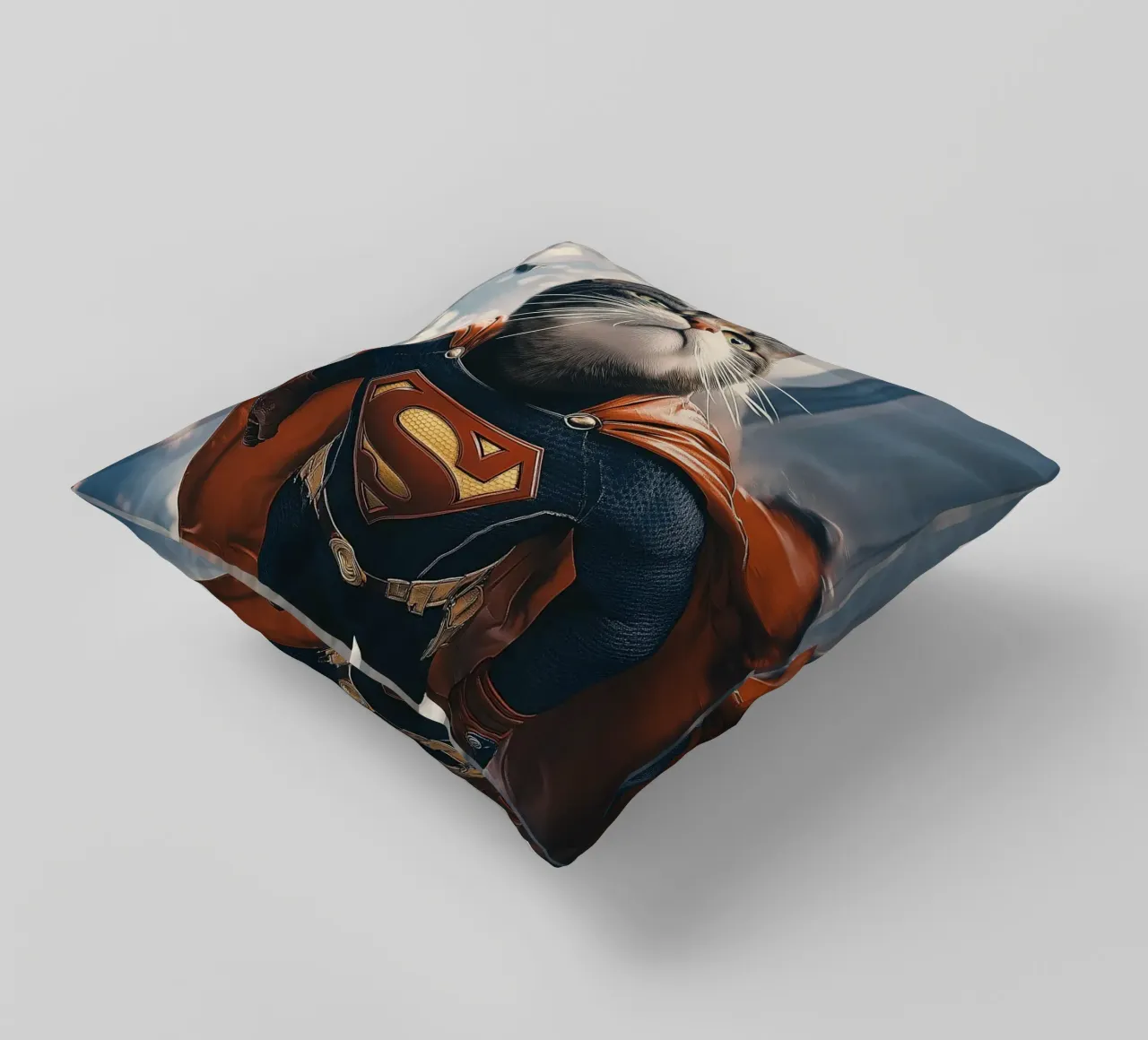 Supercat Nr. 02 cuscino da lazydaypaper