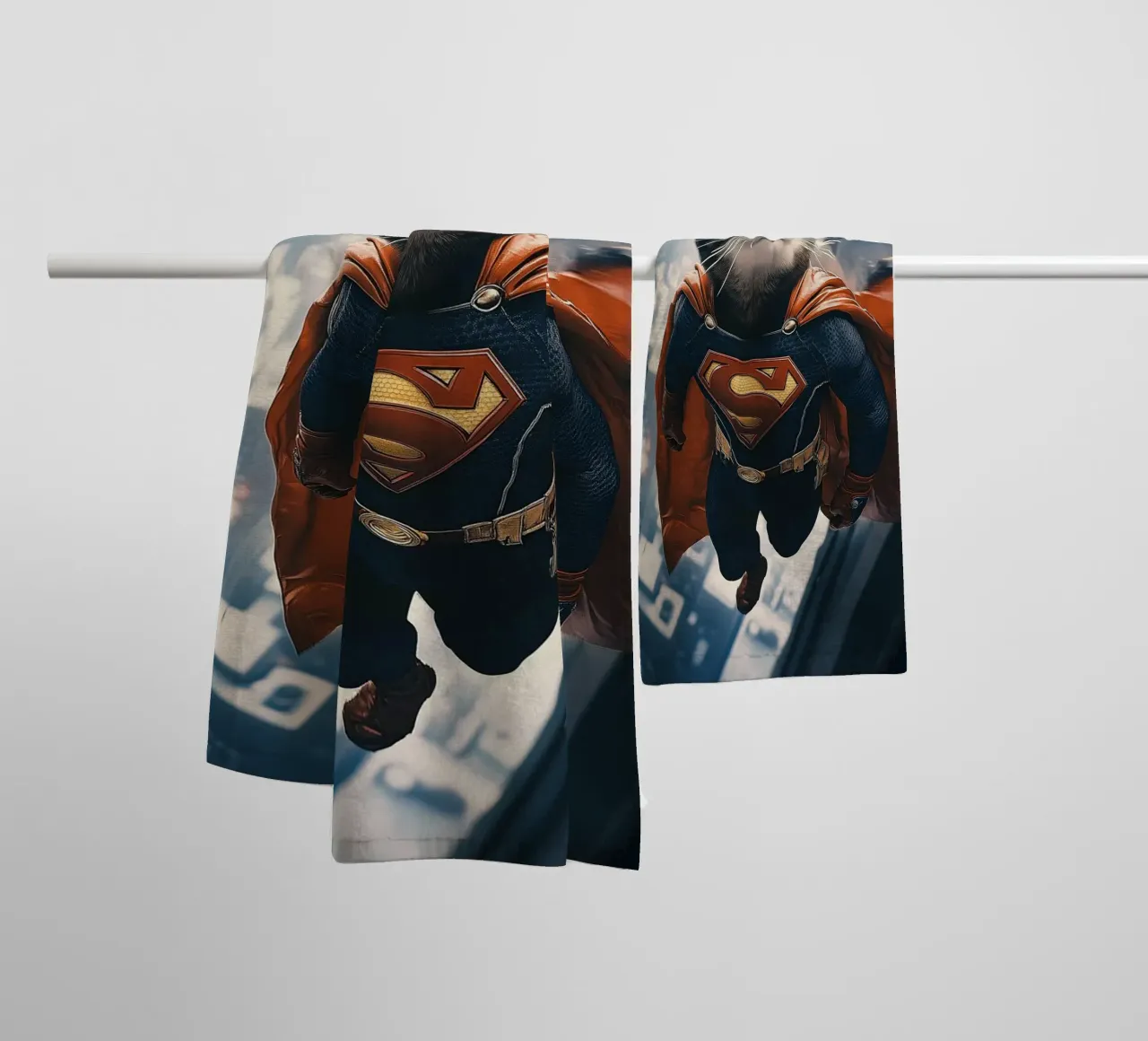 Supercat Nr. 02 asciugamano da bagno da lazydaypaper