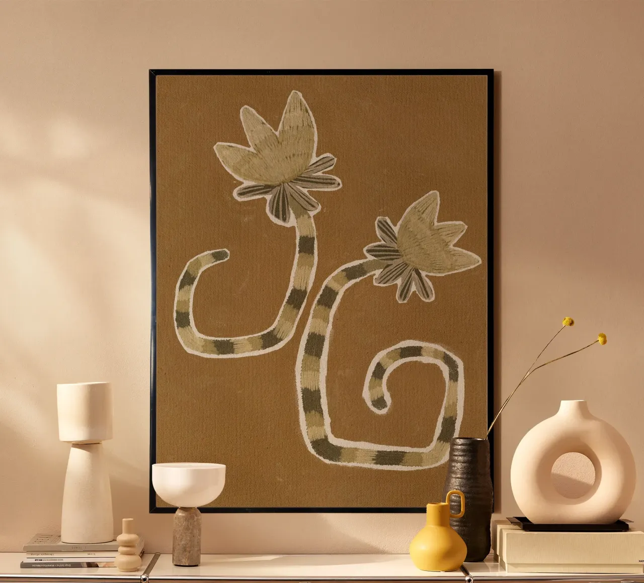 Delicate Bloom II di Shatha Dafai poster con telaio in plastica da Linda Richardson