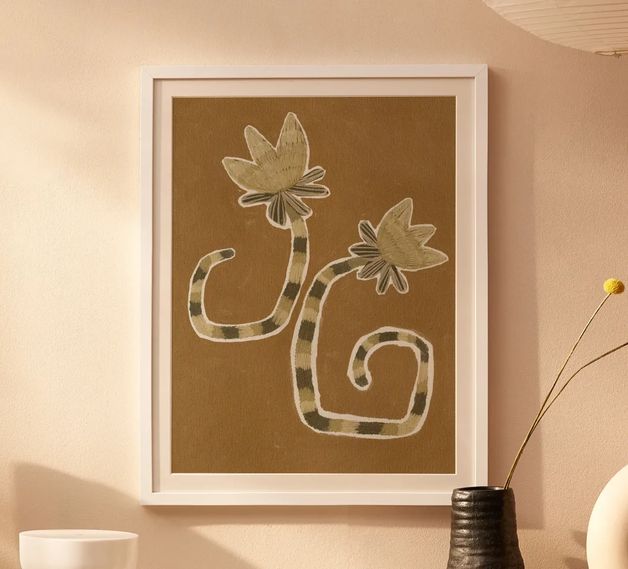 Delicate Bloom II di Shatha Dafai poster con telaio in plastica da Linda Richardson