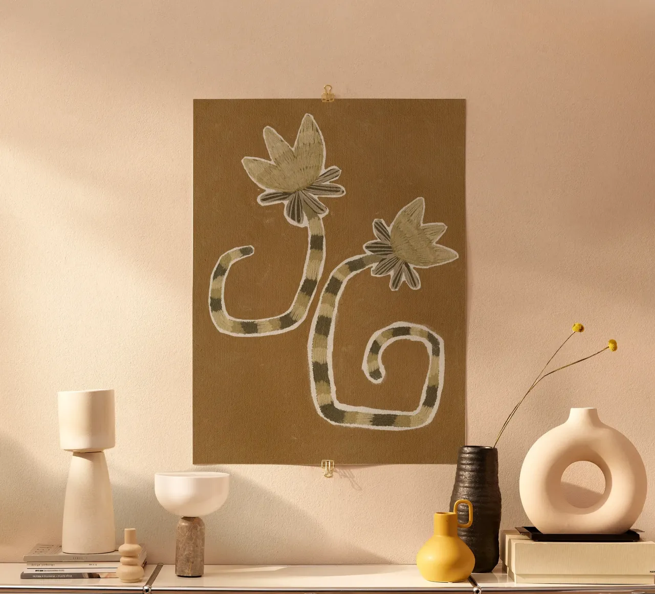 Delicate Bloom II di Shatha Dafai poster con telaio in plastica da Linda Richardson