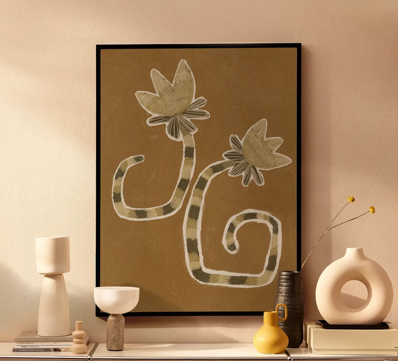 Delicate Bloom II di Shatha Dafai poster con telaio in plastica da Linda Richardson