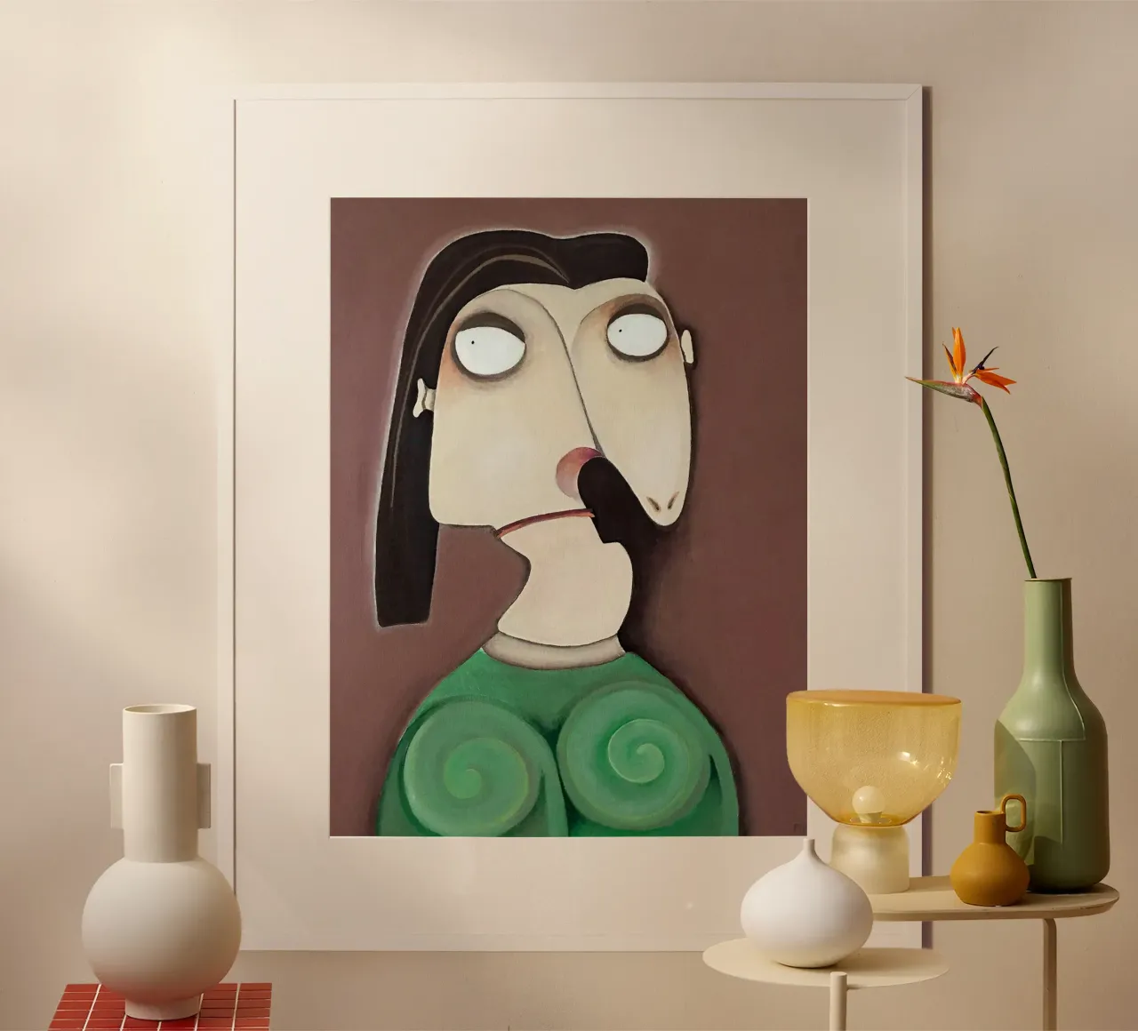 Dora Maar, basata su Pablo Picasso poster con telaio in alluminio da Linda Richardson