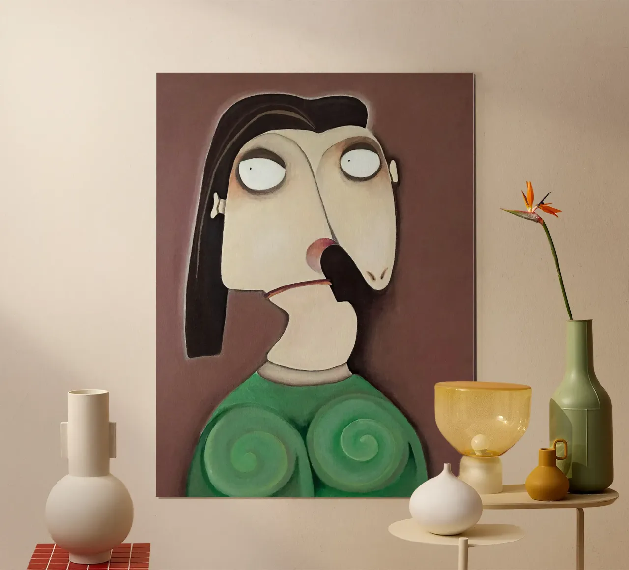 Dora Maar, basata su Pablo Picasso poster con telaio in alluminio da Linda Richardson