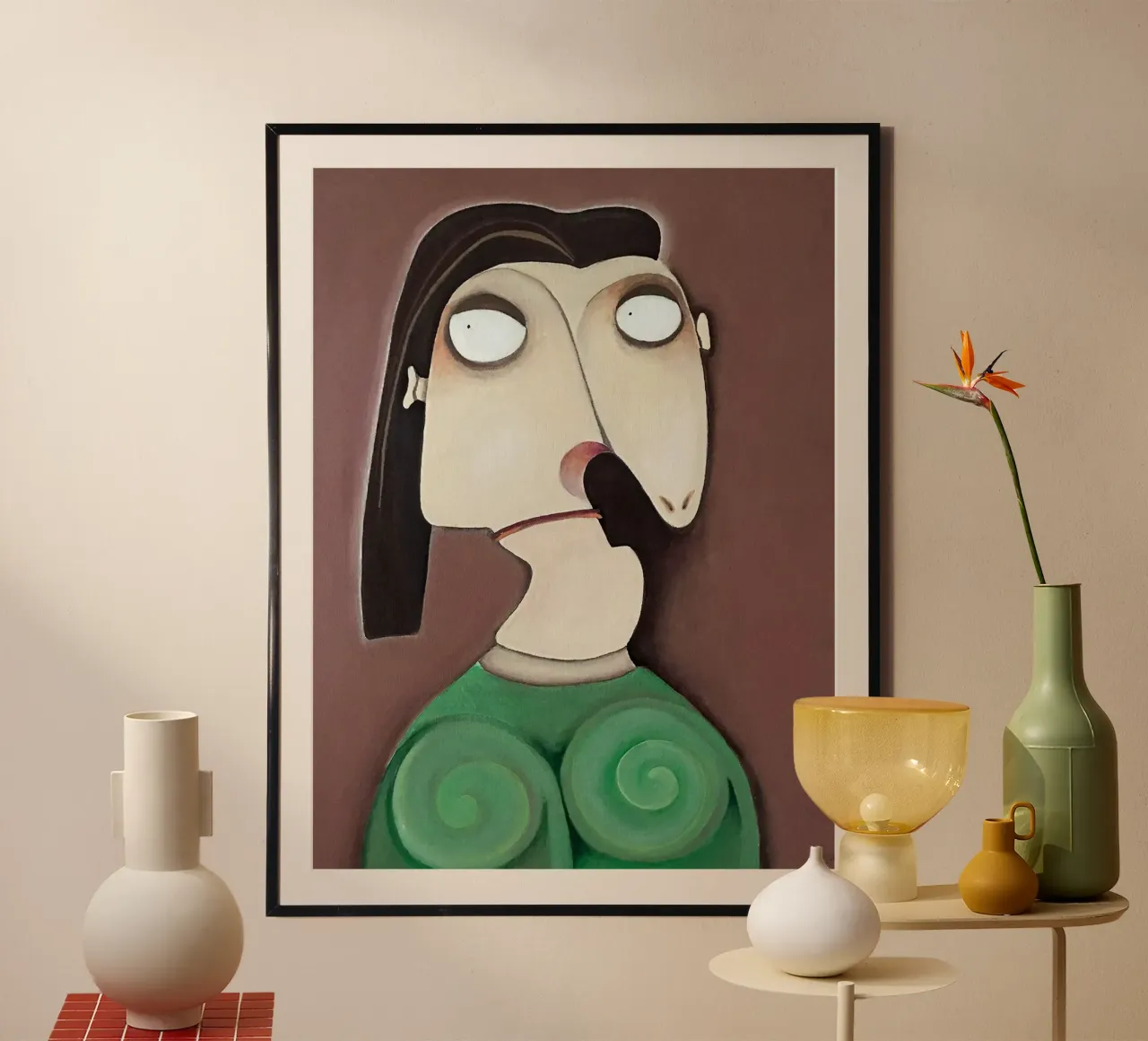 Dora Maar, basata su Pablo Picasso poster con telaio in alluminio da Linda Richardson