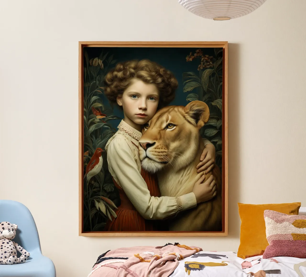 Maternal Instinct tela con Cornice a cassetta da christephania