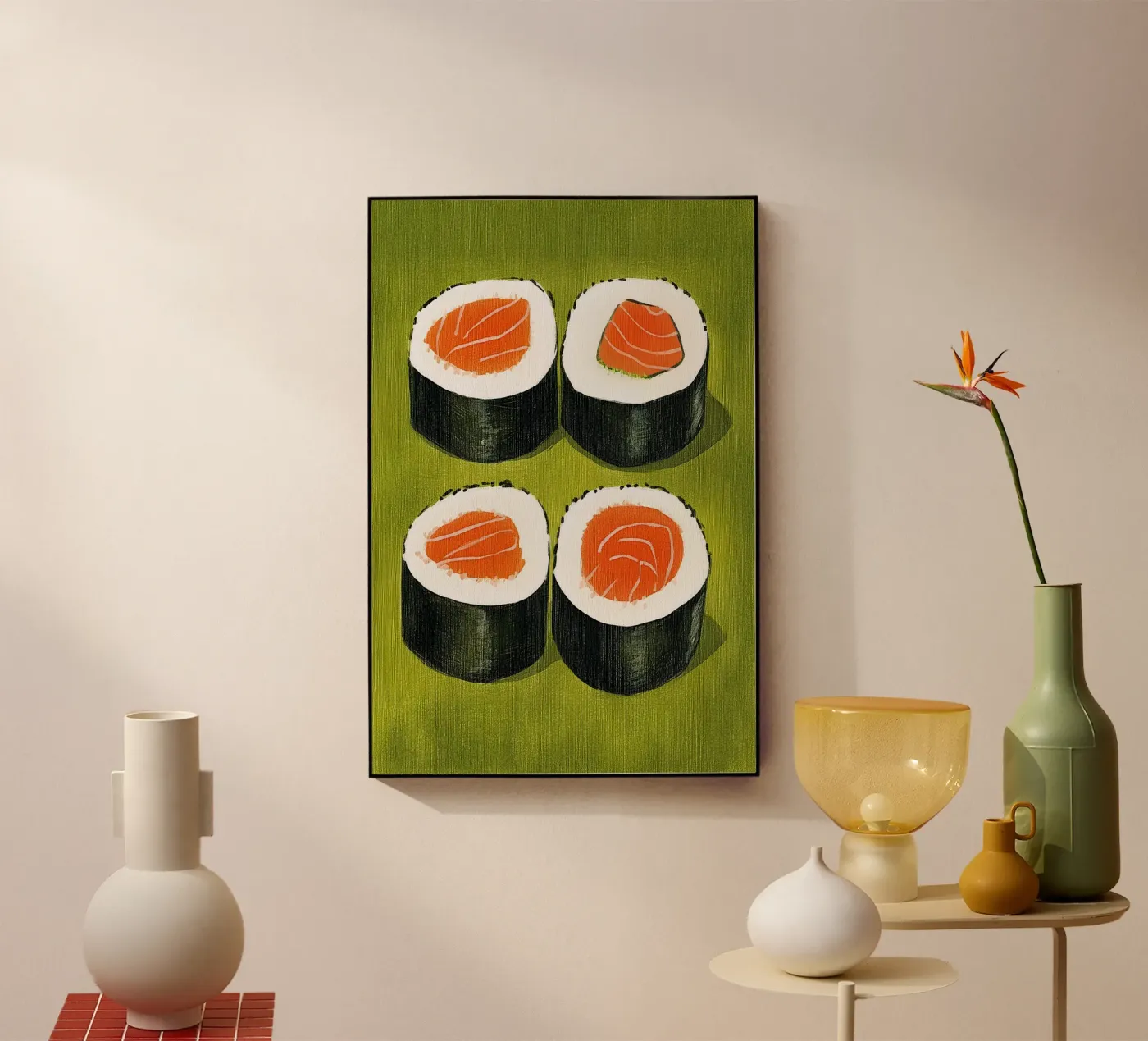 Sushi acryl van Curious Canvas
